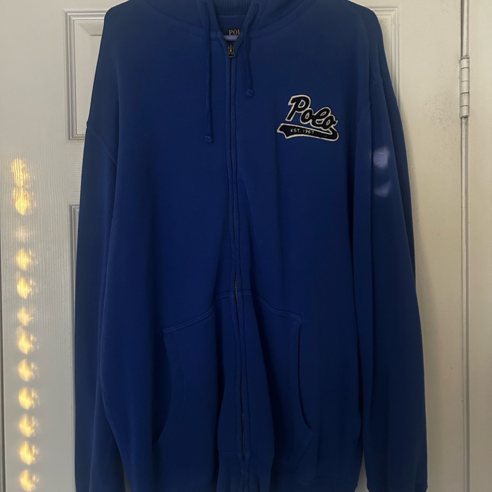 Ralph Lauren Vibrant Blue Fleece Hoodie